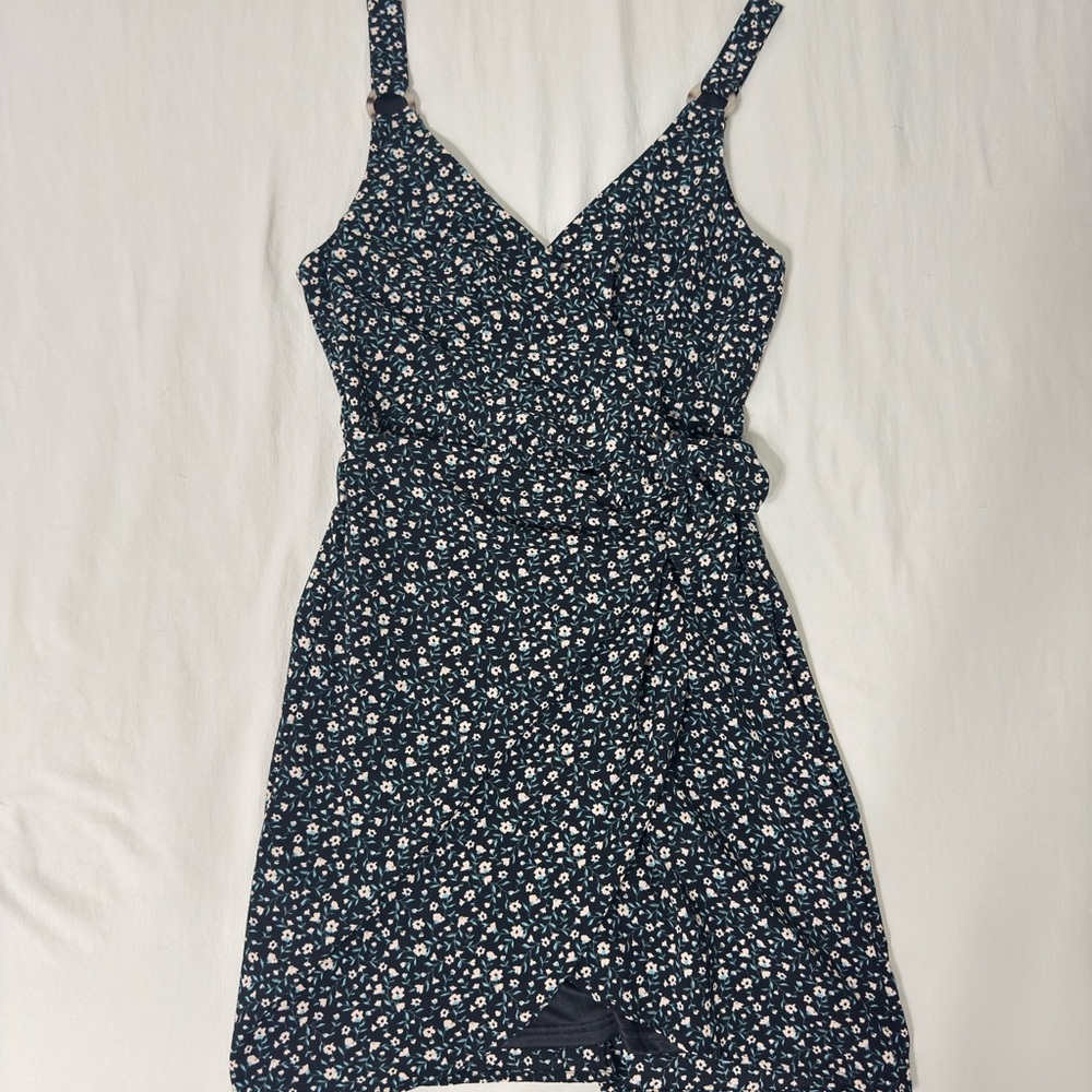 Floral Black Dress